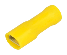 FLACHSTECKHÜLSE Fast-on 6.3mm 2.5...6mm2 gelb vollisoliert