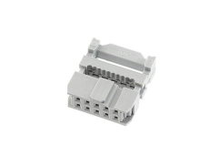 PFOSTEN-VERBINDER Buchse 10 pol. RM 2,54 f. Flachbandkabel
