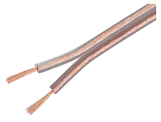 LAUTSPRECHERKABEL 2x2.5mm² OFC feinlitzig transparent