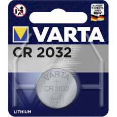 CR2032 Lithium    3V 220mA    20,0x3,2mm    Varta