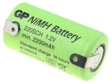 Akku Sub-C 1,2V 2200mAh Ni-MH 23x43mm mit Lötfahnen