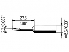 Ltspitze    ERSADUR    832KD        2,2mm    (60,    60A,    80,    80A)