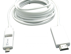 MHL USB Micro 5pin +11pin -> HDMI 3m weiß