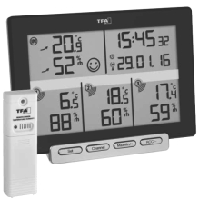 Wetterstation Funk Thermo Hygrometer + 3 Sender