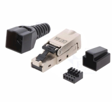 RJ45-Stecker  8pol.  CAT6A  Litze  und  Volldraht