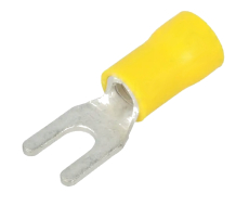 Gabelkabelschuhe M4 gelb 4-6mm isoliert
