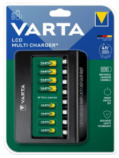 Ladegerät LCD MULTI-CHARGER+ FÜR 8X AAA / AA