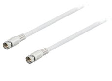 Sat Anschlußkabel 2xF-Stecker 0.5M weiß