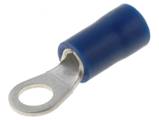 Ringösen M4 blau 2,5mm isoliert