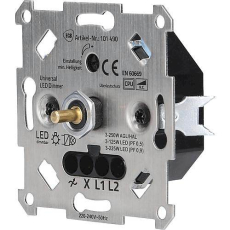 Dimmer Universal für dimmbare Led und Energiesparlampen für Unterputzdose 250W