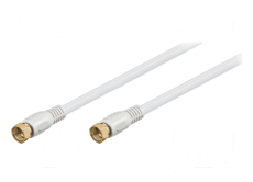 Sat Anschlußkabel 2xF-Stecker 3,5m weiß