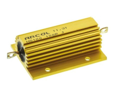 100E 100W Drahtwiderstand axial Alu Gehäuse