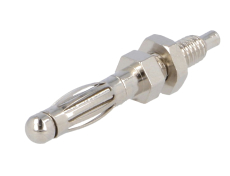 Büschelstecker 4mm Frontplattenmontage