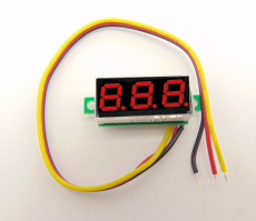 LED Voltmeter-Modul 0-99,9V, 3-stellig  rot