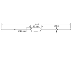3.9uH HF Drossel 850mA 310mOhm Ø4x9.5mm