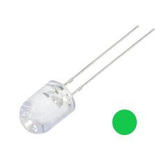 Led 8mm grün 18000mcd 30° 2,9V 20mA klar