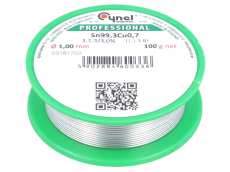 Lötzinn 100g 1mm Sn99,3Cu 0,7 CYNEL