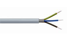 Mantelleitung 3 x 2,5 mm² steife Adern grau (Meterware)