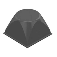 Gerätefuß selbstklebend 20,6mm x 20,6mm schwarz