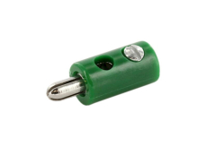 Spielwarenstecker grün 2,6mm schraubbar