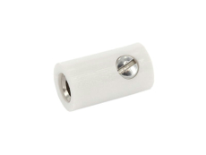 Spielwarenkupplung weiß 2.6 mm schraubbar