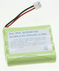 Akkupack 4,8V 700 mAh NiMh 4xAAA