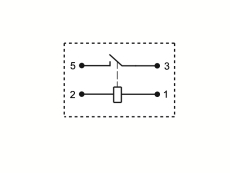 Relais 12VDC 1xUM 35A Fast-On miniatur