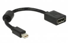 Mini-Displayport Stecker auf Displayport Kupplung 21cm  Adapter