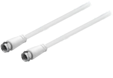 Sat Anschlußkabel 1m 2xF-Stecker weiss