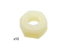 Mutter M2,5 Nylon 10 Stück