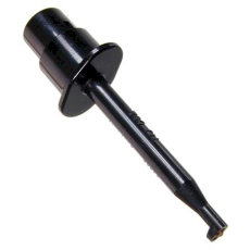 Prüfklemme miniatur l=40mm Schwarz haken lötb