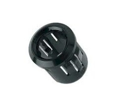 LED Fassung 10mm schwarz PVC