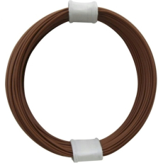 Litze 0,04 1pol. braun 10m