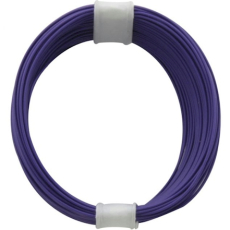 Litze 0,04 1pol. violett 10m
