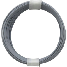 Litze 0,04 1pol. grau 10m