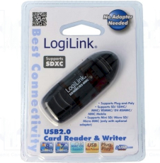 Kartenleser USB 2.0 f. SD,SDHC,MMC Speicherkarte