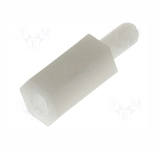 Distanzbolzen Kunststoff 10mm M3 Inn/Auß.Gew