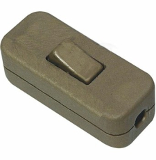 Zwischenschalter für Kabel 230V/2A gold