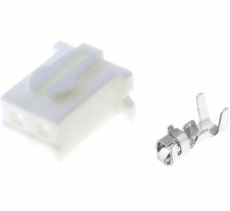 Buchse 2pol. RM2,50mm mitCrimp Einsätze JST-XHP