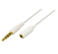 Klinkenverlängerung 3m Steck./Kuppl. 3,5mm 4pol