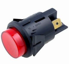 Schalter EIN/AUS rot 16A 250VAV Bel.230V