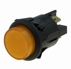 Schalter EIN/AUS orange 16A 250VAC Bel.230V