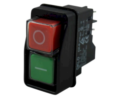 Sicherheitsschalter 230V 10A 30x49,5mm Unterspannungsauslösung und Hilfskontakt IP55