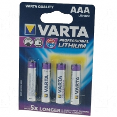 Batterie    Lithium    1,5V    AAAProfessional    4Stck