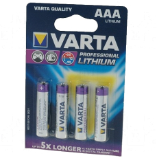 Batterie Lithium 1,5V AAAProfessional 4Stück