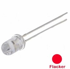Led 5mm rot Flackereffekt2,5..5V 20mA