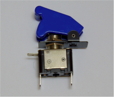 Kippschalter blaue LED mit Sicherungskappe
