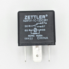Relais 12VDC 1xUM 40A mit 6,3mm Faston-Stecker