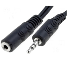 Klinkenverlängerung 2m Steck./Kuppl. 3,5mm 3pol