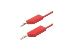 Messleitung Silikon 0,5m 1,0mm² rot